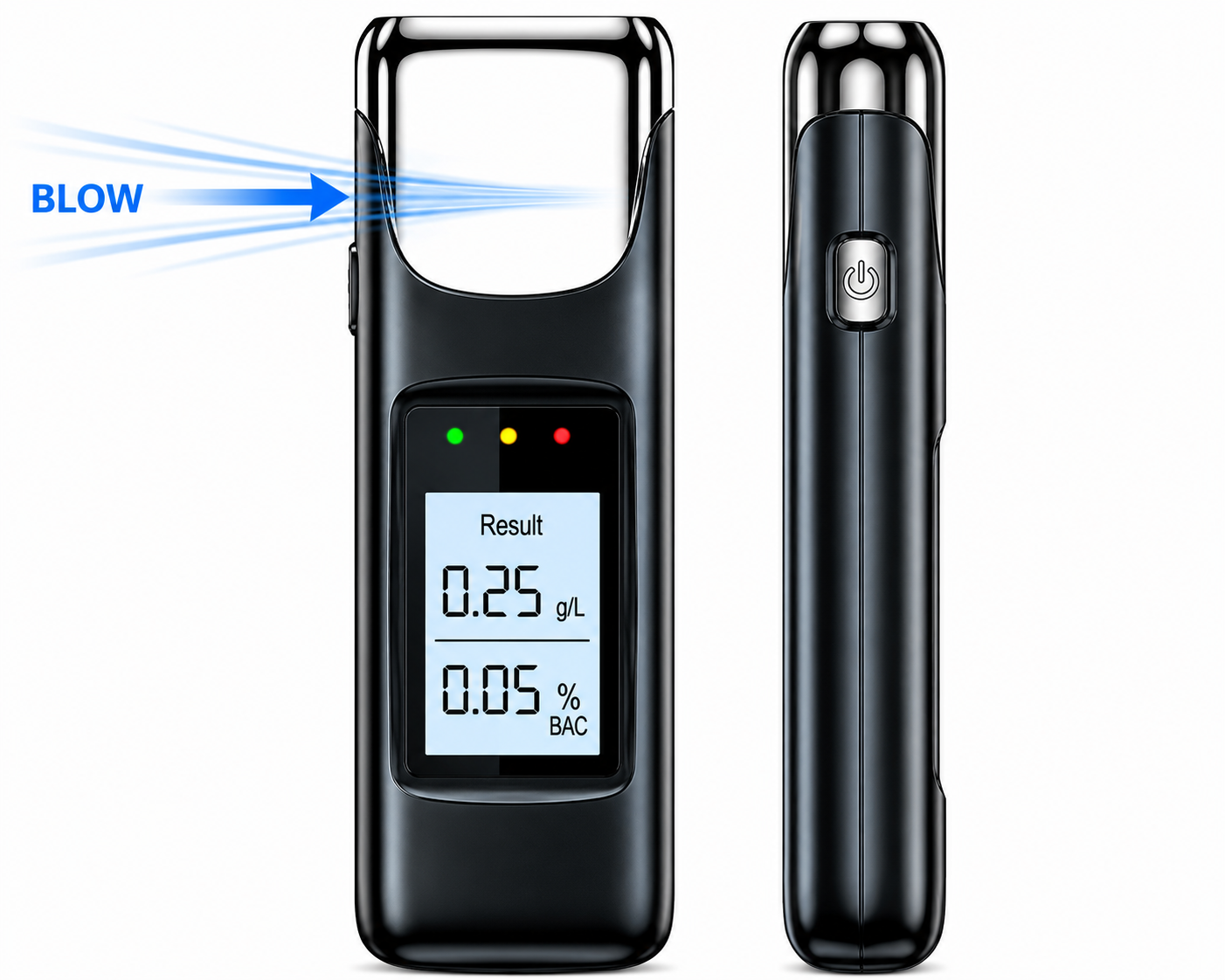 A17 METAL – A17 METAL Digital Alcohol Breath Analyzer | Portable Breath Tester with Semiconductor Sensor